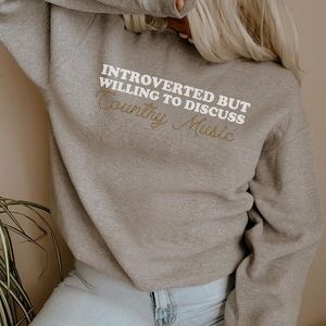 Cute Country Music Sweatshirt NWOT